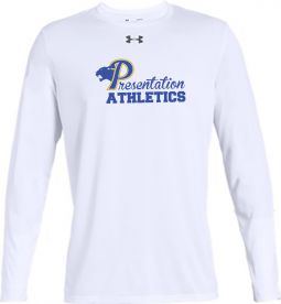 Men's Under Armour Team Locker 2.0 L/S T-Shirt, White